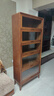林氏家居實(shí)木書(shū)柜帶玻璃門(mén)組合儲物柜客廳展示柜書(shū)房書(shū)架靠墻柜子AS3X 曬單實(shí)拍圖