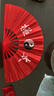 山人運動(dòng)雙面太極扇響扇紅色扇子高檔竹骨扇中國風(fēng)功夫扇舞蹈扇武術(shù)比賽扇 1尺-雙面太極扇-贈高檔扇袋 曬單實(shí)拍圖