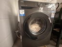 海爾滾筒洗衣機10公斤全自動(dòng) 家用大容量 超薄平嵌 防銹機身 一級能效變頻 1.1洗凈比 雙噴淋+特漬洗XQG100-507S 曬單實(shí)拍圖