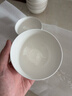 潔雅杰陶瓷碗中式白瓷小碗家用4.5英寸米飯碗喝湯碗面碗套裝10只裝 曬單實(shí)拍圖