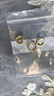 中國黃金（CHINA GOLD）愛(ài)心黃金耳環(huán)女款足金桃心形耳墜耳飾新年節生日禮物送女友愛(ài)人 【今/次日達】愛(ài)心耳環(huán) 約0.6g 曬單實(shí)拍圖