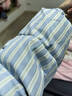 妙奕嘉連帽條紋棉服女冬季新款棉衣外套女士棉衣女裝上衣外套加厚棉襖 甜美蝴蝶結毛領(lǐng)條紋棉服【藍色】 M （建議100-110斤） 曬單實(shí)拍圖