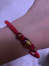 圣?，?026馬年本命年手鏈紅繩瑪瑙女編織繩護身符太紅手繩歲男生日禮物 提供手寫(xiě)祝福，愿您好事花生 曬單實(shí)拍圖
