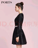 PORTS寶姿商場(chǎng)同款春季新品女裝連衣裙SD8D023PWA003 黑色 S (4) 曬單實(shí)拍圖