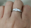 I Do鉑金PT950鉆戒男一往情深四爪1克拉培育鉆石婚戒求婚結婚男友老公 一往情深1克拉鉆 21號 曬單實(shí)拍圖