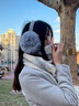 南極人耳罩保暖女新款冬季戶(hù)外騎行車(chē)護耳罩防風(fēng)寒防凍學(xué)生毛絨捂耳包 灰色 曬單實(shí)拍圖