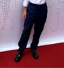羅蒙男童西褲兒童春秋季長(cháng)褲主持人鋼琴演出西裝褲子 藏青色西褲 160 曬單實(shí)拍圖