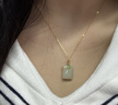 唐后田玉吊墜女純銀無(wú)事牌玉石項鏈玉牌玉墜生日禮物送媽媽無(wú)事牌新年 曬單實(shí)拍圖
