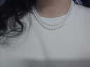 BEAUFINA珠寶明星同款雙層淡水珍珠項鏈女極光小米珠串珠毛衣鏈全珠鏈 極光淡水4-5mm+6.3-7.3mm 曬單實(shí)拍圖