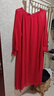 皮爾卡丹（pierre cardin）雪紡連衣裙三亞大碼超長(cháng)款旅游裙沙灘裙超仙長(cháng)裙泰國海邊度假裙 紅色 M 均碼 裙長(cháng)124C可穿90-160斤 曬單實(shí)拍圖