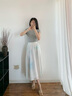 對白油畫暈染A字半身裙女2025春夏季新款設(shè)計(jì)感顯瘦中長款傘裙子 暈染花色 S 曬單實(shí)拍圖