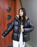 波司登25年泡芙羽絨服女士冬季鵝絨加厚連帽寬松短款時(shí)尚保暖外套 曬單實(shí)拍圖