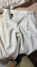 太平鳥(niǎo)男裝休閑褲25秋季新款闊腿寬松肌理長(cháng)褲質(zhì)感明線(xiàn)通勤運動(dòng)褲 米白第一批 31 曬單實(shí)拍圖