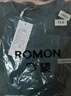 羅蒙（ROMON）衛衣男秋冬季圓領(lǐng)寬松長(cháng)袖T恤百搭打底衫外套男裝ZH933灰色3XL 曬單實(shí)拍圖
