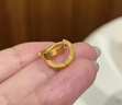 中國黃金小蠻腰黃金耳釘女18K金耳環(huán)耳扣生日禮物送媽媽老婆精致高級感 18K金小蠻腰耳環(huán) 曬單實(shí)拍圖