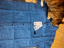 Lee25新品舒適版翻領(lǐng)天絲中藍色男短袖牛仔襯衫休閑LMT009795207 中藍色 S 曬單實(shí)拍圖