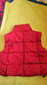 兒童羽絨棉馬甲秋冬新款男童女童加厚保暖背心寶寶外穿坎肩外套潮 酒紅色 130 身高115-125cm/體重40-50斤 曬單實(shí)拍圖