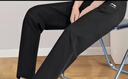 李寧（LI-NING）直筒休閑運動(dòng)衛褲女子健身訓練舒適休閑百搭長(cháng)褲子女 曬單實(shí)拍圖