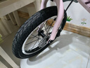 鳳凰兒童自行車(chē)男女小孩初學(xué)腳踏車(chē)鎂合金輔助輪自行車(chē) 法拉利山地車(chē) 輻條輪粉色-碟剎-輔助輪 16寸【適合105-140cm】 曬單實(shí)拍圖