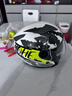 YOHE  永恒3C頭盔摩托車(chē)頭盔四季男女半盔保暖安全帽雙鏡片大半盔868 黑黃灰花3C 3XL碼 建議（60-62m) 曬單實(shí)拍圖