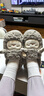 名創(chuàng  )優(yōu)品（MINISO）羊咩咩棉拖鞋女秋冬包跟家居室內厚底月子毛毛拖鞋深灰包跟38-39 曬單實(shí)拍圖