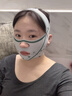 FODRK【han國小星面料】提拉面罩綁帶面雕臉部瘦法令紋睡覺(jué)臉v臉提升面部提拉神器v臉繃帶面雕美容儀 【內輪廓+外輪廓】結合睡眠面罩-冰灰色 曬單實(shí)拍圖