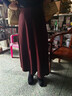 AEMAPE輕奢品牌毛呢半身長(cháng)裙女士2025秋冬新款安可拉紅休閑加厚百搭傘裙 安哥拉紅 【后松緊腰+有口袋】 L 建議【101-110斤】 曬單實(shí)拍圖