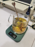 JCZS德國智能恒溫usb加熱杯墊55度辦公室杯子咖啡熱杯墊保溫可調溫水 檸檬黃（國內220v) 1L 曬單實(shí)拍圖