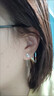 BJYLS999足銀雪花流蘇耳線(xiàn)養耳洞純銀耳環(huán)耳釘女輕奢高級小眾耳飾禮物 【999足銀】雪花耳線(xiàn)一對 曬單實(shí)拍圖