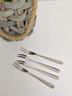 國風(fēng)不銹鋼水果叉子輕奢高級感水果簽餐廳蛋糕甜品叉子創(chuàng  )意高顏值家用 【304不銹鋼】巖石紋水果叉-5支裝 曬單實(shí)拍圖