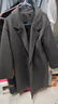 恒源祥灰色感雙面羊絨大衣女秋冬季新款加厚羽絨服內膽羊毛呢子外套 炭灰色90白鴨絨 S 曬單實(shí)拍圖