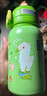 兒童保溫杯小學(xué)生上學(xué)專(zhuān)用大容量幼兒園雙飲吸管316不銹鋼水杯女 綠色-旅行王子 500ml 【316內膽】 帶杯套/背帶 曬單實(shí)拍圖