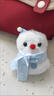 時(shí)島圣誕節禮物手作雪人毛絨玩偶掛件可愛(ài)少女心毛絨鑰匙扣包包掛飾 藍雪人玩偶掛件【10cm左右】 曬單實(shí)拍圖
