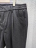 羅蒙男士休閑褲春季新款毛呢修身長(cháng)褲子輕熟直筒寬松垂感百搭西裝褲男 灰色九分 常規 31 [126-135斤] 曬單實(shí)拍圖
