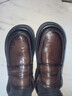 迪斯勒男士懶人大頭皮鞋頭層牛皮圓頭正裝商務(wù)男鞋休閑厚底一腳蹬樂(lè )福鞋 深棕色 單層 40.5 (250mm) 曬單實(shí)拍圖