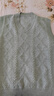 葉余2025年春秋季男士毛線(xiàn)背心外穿寬松無(wú)袖毛衣針織衫V領(lǐng)馬甲坎肩潮 灰色 薄款 M 80-100斤 曬單實(shí)拍圖