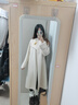 麥檬【人生大衣】MM13%+羊絨浪漫優(yōu)雅立領(lǐng)羊毛毛呢大衣25秋冬新 長(cháng)款-象牙白5G9970052-2 S 曬單實(shí)拍圖