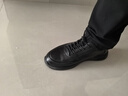 百麗（Belle）高幫皮鞋春新商場(chǎng)同款牛皮厚底商務(wù)運動(dòng)鞋8VX01DM5 黑色-絨里 41 (255mm) 曬單實(shí)拍圖