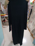 錦裳淑秋冬新品針織裙中長(cháng)款針織連衣裙毛衣裙秋冬過(guò)膝打底針織裙JX01 黑色 均碼F適合體重80-135 曬單實(shí)拍圖