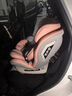 Qiaobeibi兒童安全座椅0-3-6-12歲寶寶汽車(chē)用嬰兒車(chē)載可坐可躺大童1歲以上 基礎版公主粉+安全帶版0-12歲+安裝后不能旋轉 曬單實(shí)拍圖