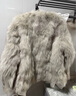 MSBEAST野獸小姐 芬蘭進(jìn)口整皮狐貍坎毛三角領(lǐng)皮草外套女冬季丨侘寂北島 米杏色 S 曬單實(shí)拍圖