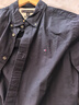 Tommy Hilfiger【牛津紡】25秋冬新款男女商務(wù)休閑易打理純色條紋長(cháng)袖襯衫 【牛津紡微彈襯衫】-深藍色FAP L （推薦：150-165斤） 曬單實(shí)拍圖