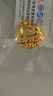 菜百首飾 黃金吊墜 足金長(cháng)命百歲兒童鎖項墜掛墜 寶寶金鎖  HJ 黃金吊墜 約2.02g 曬單實(shí)拍圖