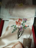 十里江南女神節 蘇繡純手工刺繡真絲絲巾女桑蠶絲圍巾媽媽生日小披肩禮物 富貴牡丹-玉粉-禮盒裝 曬單實(shí)拍圖