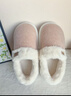 樸西冬季女士外穿包跟棉拖鞋保暖舒棉絨靜音防滑耐磨月子鞋產(chǎn)后棉鞋 淺米灰 40-41 （卡碼建議拍大一碼） 曬單實(shí)拍圖