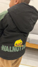 WALNUT DUCK【加絨加厚】小黃鴨童裝男童棉服冬季兒童外套男孩上衣 黑色 110 曬單實(shí)拍圖