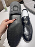 維絲圖西品牌純牛皮男士休閑皮鞋男新款韓版百搭潮鞋真皮商務(wù)正裝鞋 黑色 41 曬單實(shí)拍圖