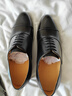 THOM WILLS三接頭牛津鞋男士?jì)仍龈呱虅?wù)正裝尖頭皮鞋真皮透氣冬季男鞋牛皮 黑色小牛B932-Y1 41 /7.5碼 曬單實(shí)拍圖