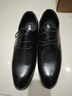 卡帝樂(lè )鱷魚(yú)（CARTELO）擦色牛皮鞋男商務(wù)低幫正裝鞋男士職場(chǎng)辦公皮鞋9273 黑色 41 曬單實(shí)拍圖