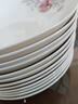 傳世瓷 景德鎮骨瓷餐具8英寸菜盤(pán)陶瓷盤(pán)簡(jiǎn)約家用飯盤(pán)6個(gè)裝金邊盤(pán)子 8寸描金盤(pán) 花前月下(6個(gè)裝) 6個(gè) 8英寸 曬單實(shí)拍圖
